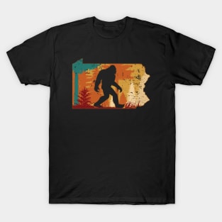 Bigfoot Retro Vintage Sasquatch Pennsylvania T-Shirt